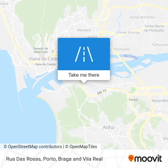 Rua Das Rosas map