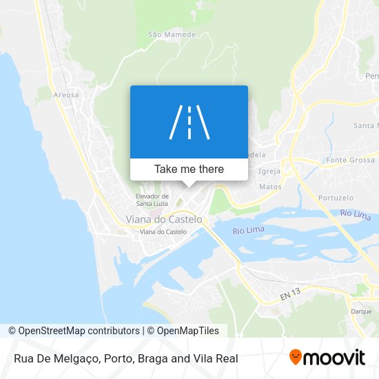 Rua De Melgaço mapa