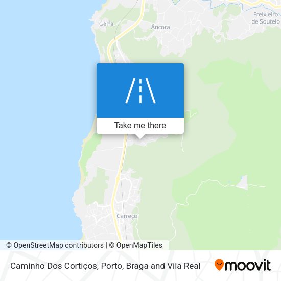 Caminho Dos Cortiços mapa