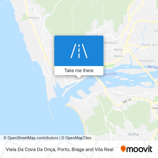 Viela Da Cova Da Onça map