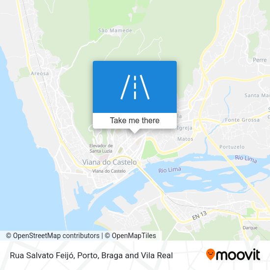 Rua Salvato Feijó mapa