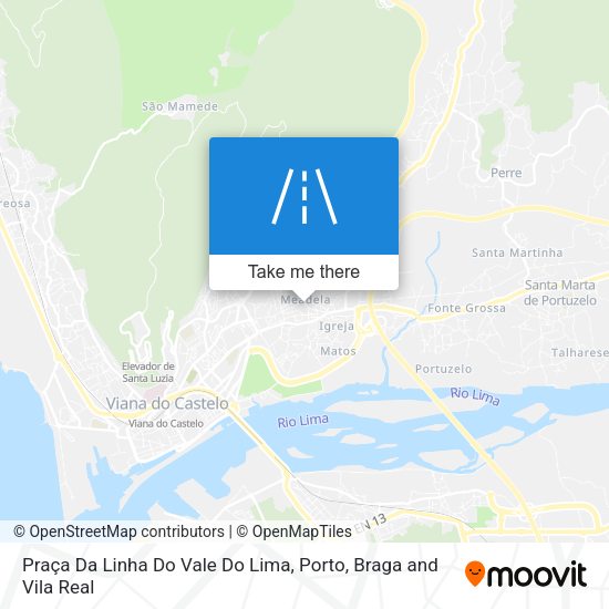 Praça Da Linha Do Vale Do Lima map
