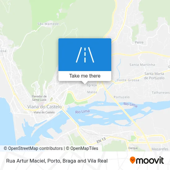 Rua Artur Maciel map