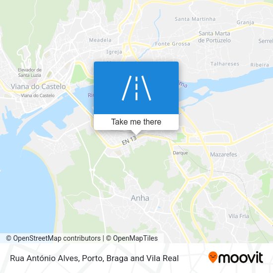 Rua António Alves mapa