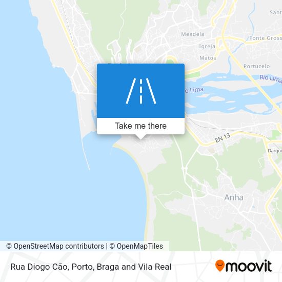 Rua Diogo Cão mapa
