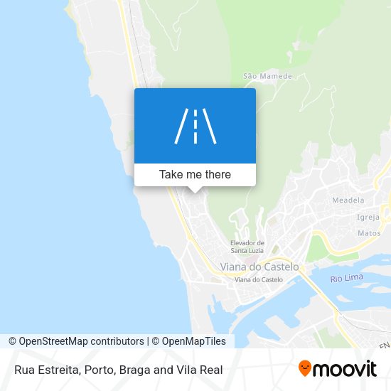Rua Estreita mapa
