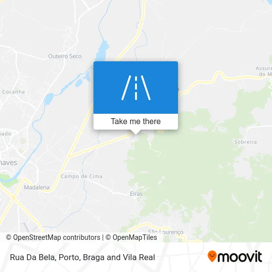 Rua Da Bela map