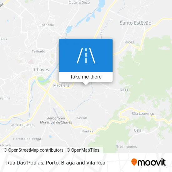 Rua Das Poulas map