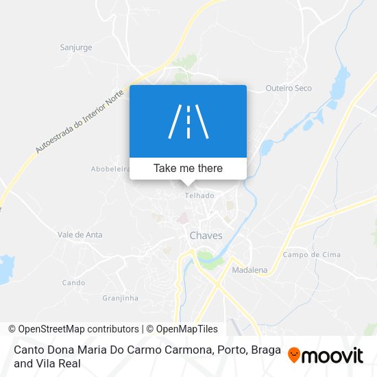 Canto Dona Maria Do Carmo Carmona mapa