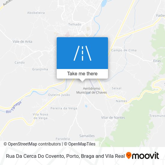 Rua Da Cerca Do Covento mapa