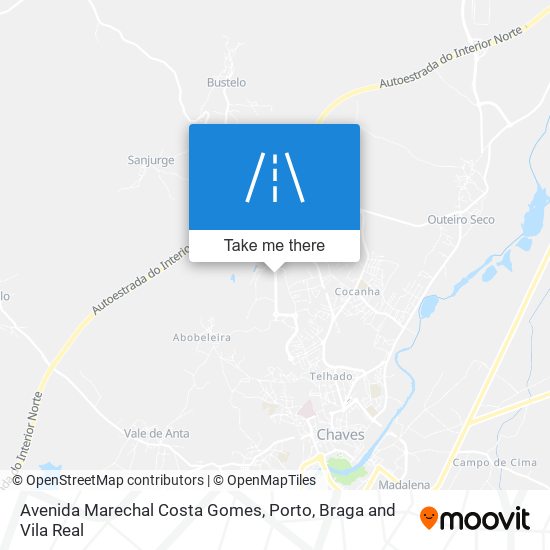 Avenida Marechal Costa Gomes mapa