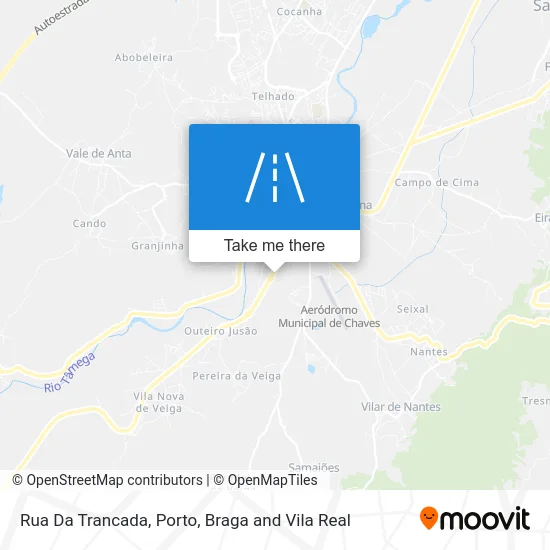 Rua Da Trancada mapa