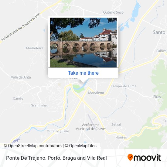 Ponte De Trajano mapa