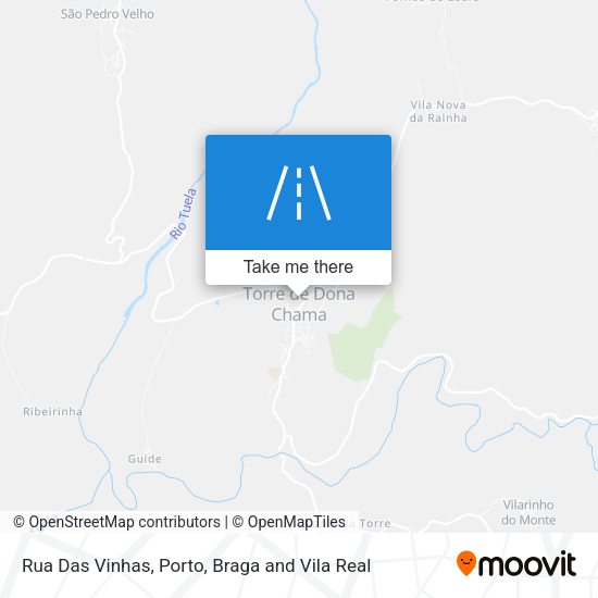 Rua Das Vinhas mapa