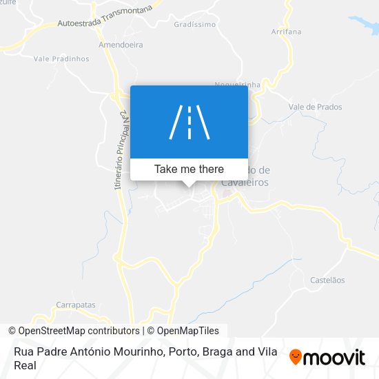 Rua Padre António Mourinho mapa