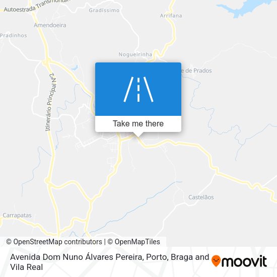 Avenida Dom Nuno Álvares Pereira map