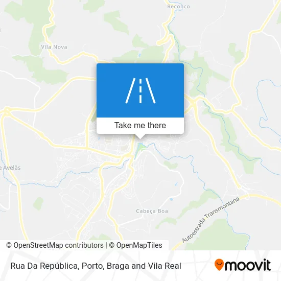 Rua Da República mapa