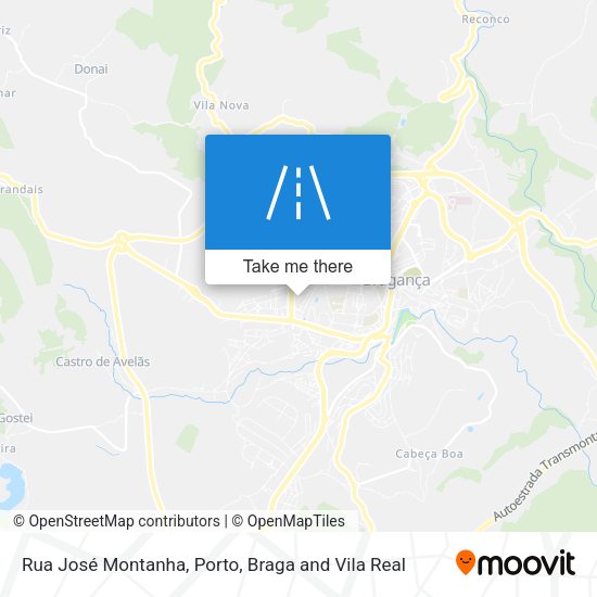 Rua José Montanha mapa