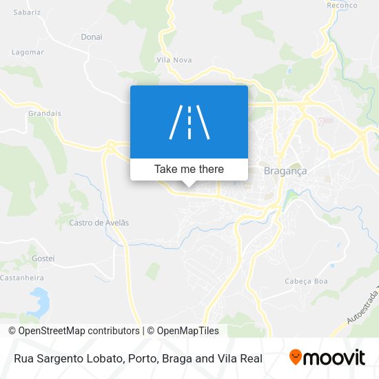 Rua Sargento Lobato mapa