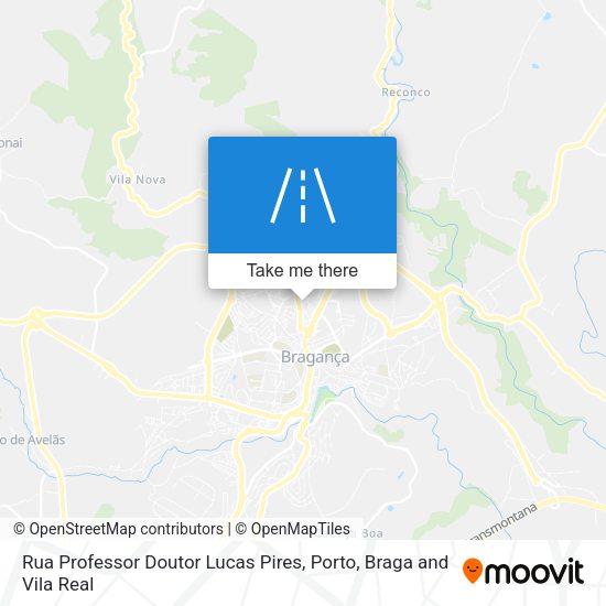 Rua Professor Doutor Lucas Pires mapa