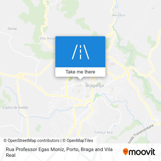 Rua Professor Egas Moniz mapa