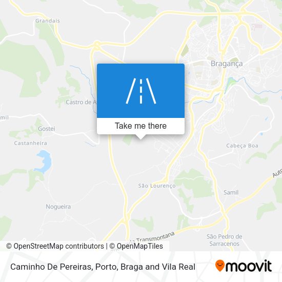 Caminho De Pereiras mapa