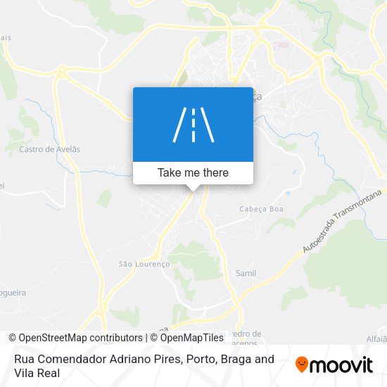 Rua Comendador Adriano Pires mapa