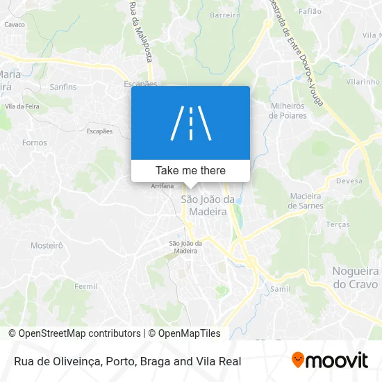 Rua de Oliveinça map