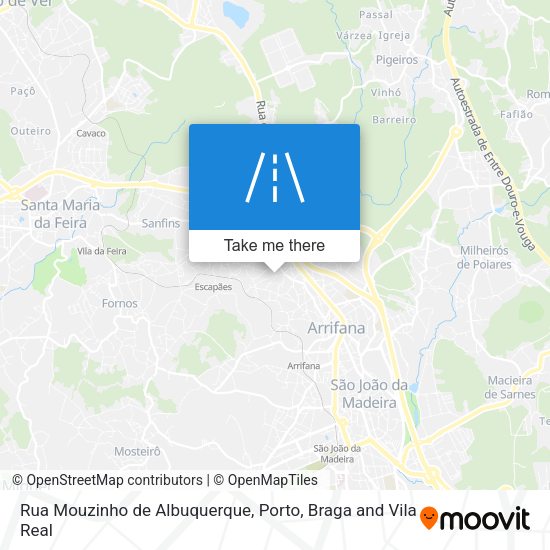 Rua Mouzinho de Albuquerque mapa