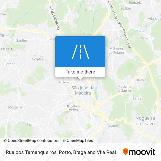 Rua dos Tamanqueiros map
