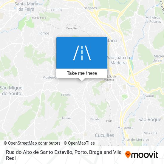 Rua do Alto de Santo Estevão map