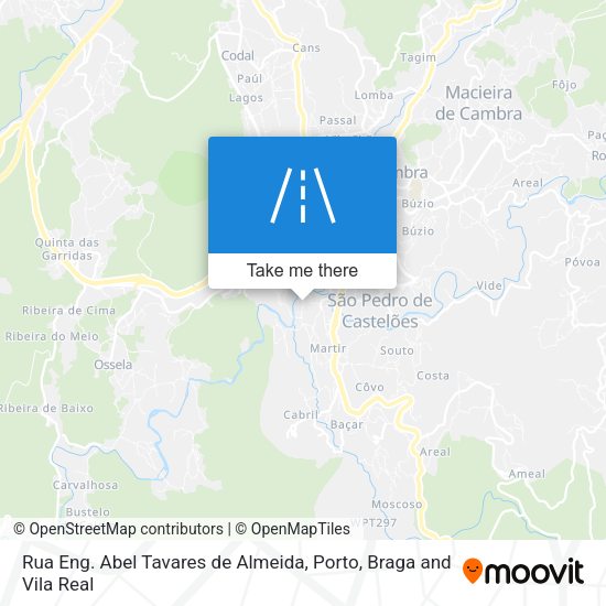 Rua Eng. Abel Tavares de Almeida mapa