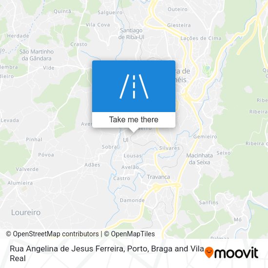 Rua Angelina de Jesus Ferreira map
