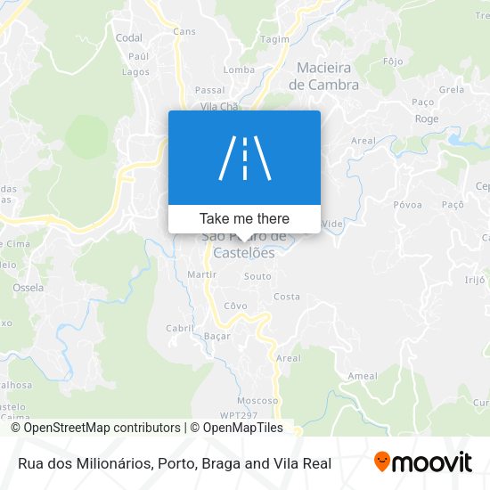 Rua dos Milionários map