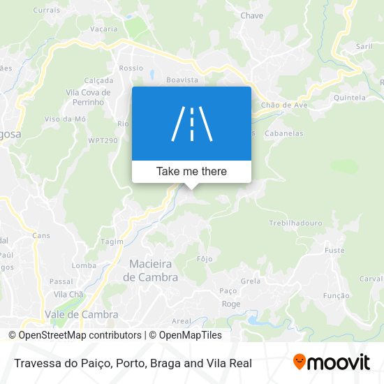 Travessa do Paiço mapa