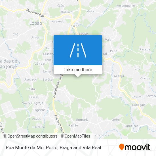 Rua Monte da Mó mapa