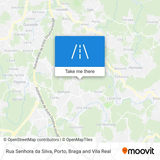Rua Senhora da Silva map