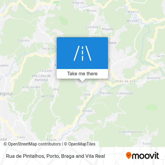 Rua de Pintalhos mapa