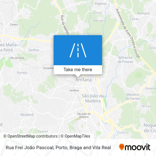Rua Frei João Pascoal mapa