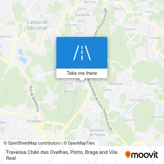 Travessa Chão das Ovelhas mapa