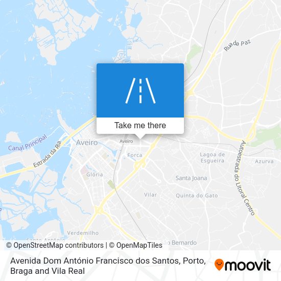 Avenida Dom António Francisco dos Santos map