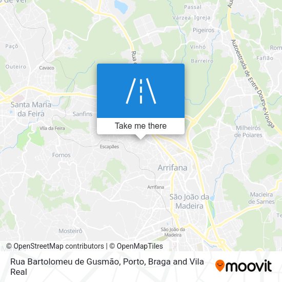 Rua Bartolomeu de Gusmão map