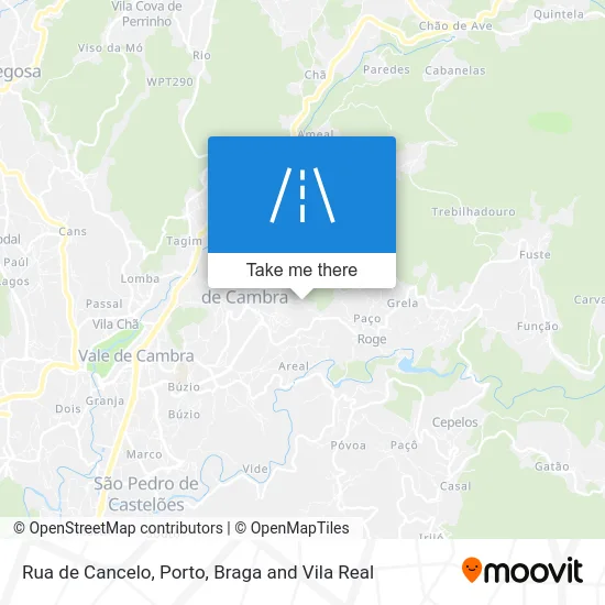 Rua de Cancelo map
