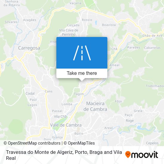 Travessa do Monte de Algeriz map