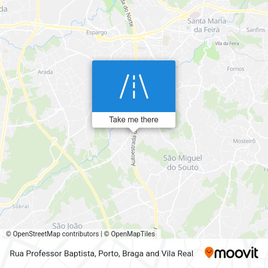 Rua Professor Baptista map