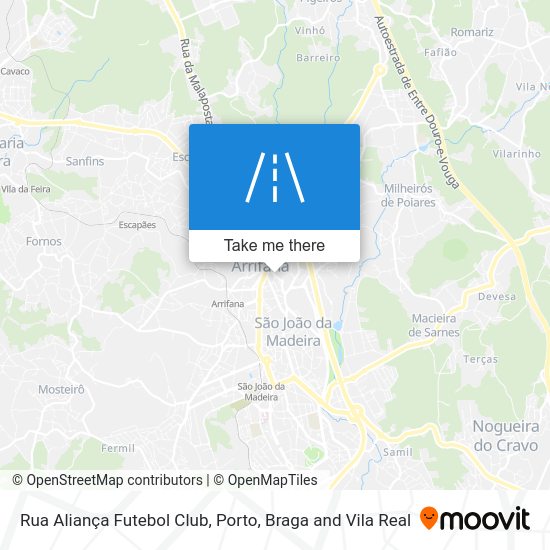 Rua Aliança Futebol Club map