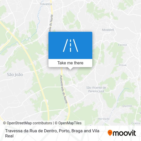 Travessa da Rua de Dentro map