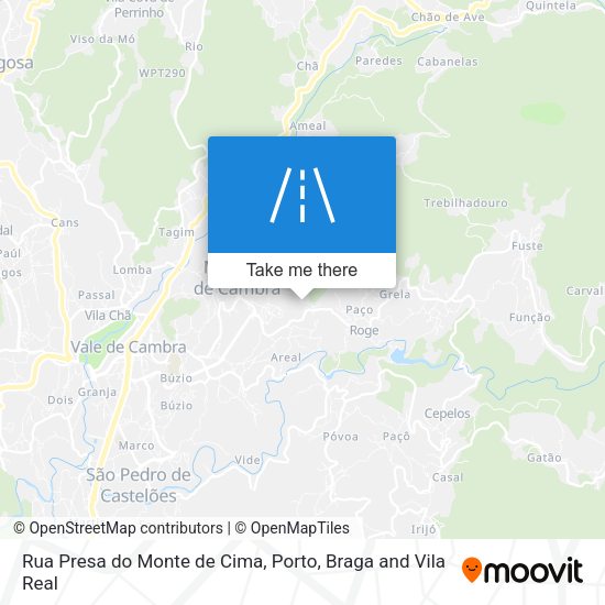 Rua Presa do Monte de Cima map