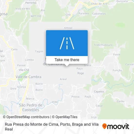 Rua Presa do Monte de Cima map