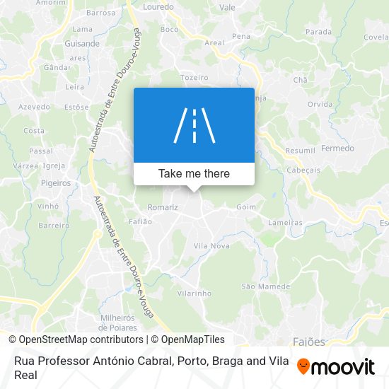 Rua Professor António Cabral map